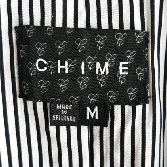 NWT Chime Vest Black with inner pinstripes - Picture 5 of 8